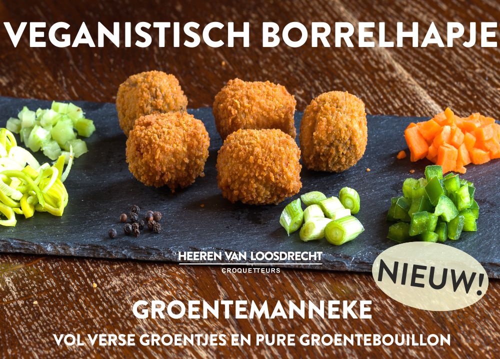 Veganistische Groentemanneke – Borrelhapje Heeren van Loosdrecht – mei 2018